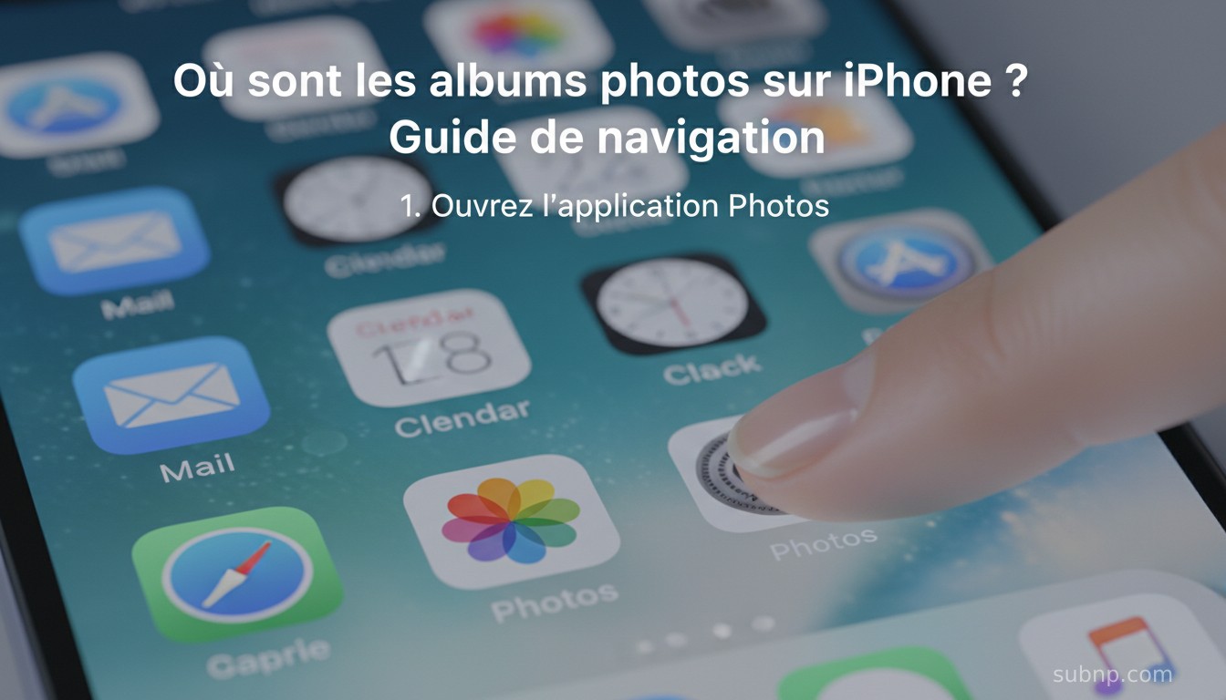 Où sont les albums photos sur iPhone ? Guide de navigation